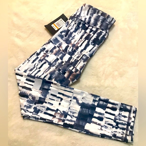 NEW GAIAM by Jessica Biel Blue Abstract Leggings - Picture 6 of 14
